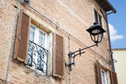 Typical window in Italy Stock Photos