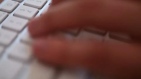 Typing 01 - CU hand Stock Footage 8908560