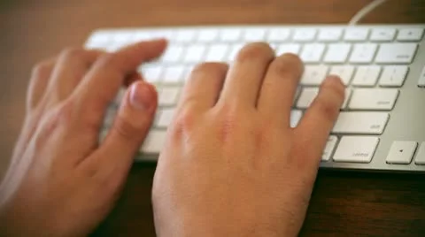 Typing 05a - keyboard Stock Footage 8909487