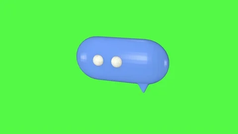 Typing, 3D animation of the blue icon on a green screen. Stock Footage 220955954