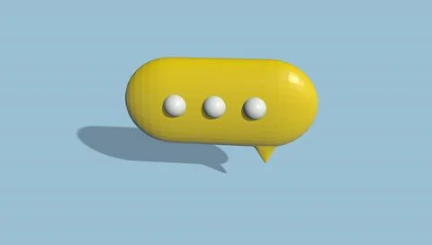 Typing, 3D of the yellow icon. イラスト素材