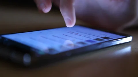 Typing and Browsing on Smart Phone Video stock 38848975