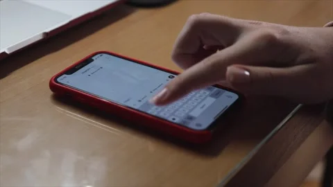 Typing and sending a message in ChatGPT on a smartphone. Interaction with A.. Stock Footage 304068026