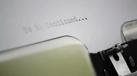 Typing To be continued on Typewriter Stock Footage 61894791