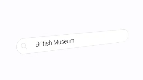 Typing British Museum on the Search Engine 動画素材 252817064