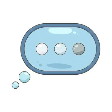 Typing bubble Stock Illustration