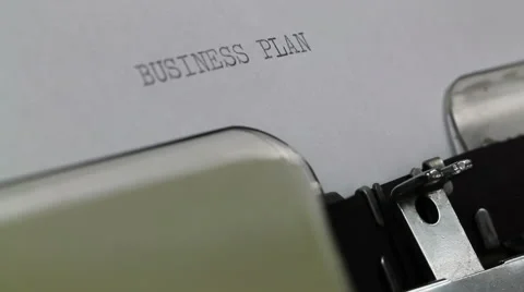 Typing Business plan video intro Stock Footage 61896129