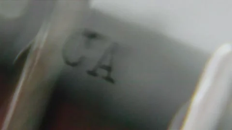 Typing "case file" on an old typewriter 스톡 동영상 41062102