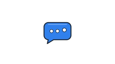 Typing Chat Bubble Vídeo Stock 344355138