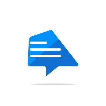 Typing in a chat bubble icon, comment sign symbol Stock Illustration