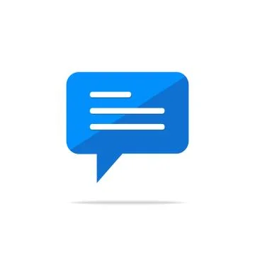 Typing in a chat bubble icon, comment sign symbol Stock Illustration