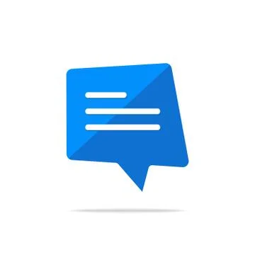 Typing in a chat bubble icon, comment sign symbol Stock Illustration