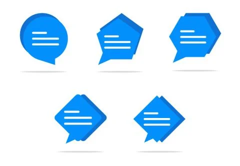 Typing in a chat bubble icon, comment sign symbol Stock Illustration