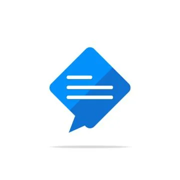 Typing in a chat bubble icon, comment sign symbol Stock Illustration