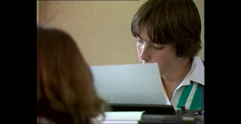 Typing Class Australia 1979 Stock Footage 317885727