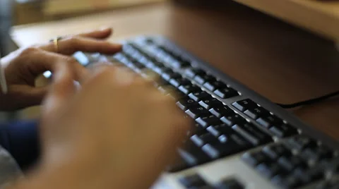 Typing on computer Stock-Footage 41755659