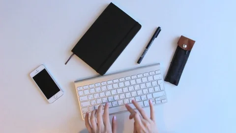 Typing on computer Stock Footage 87951164