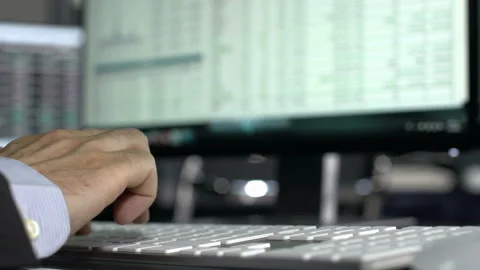Typing on computer  Stock Footage 210433164