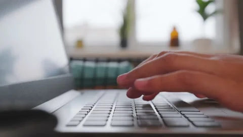 Typing on a computer Stock Footage 229092582