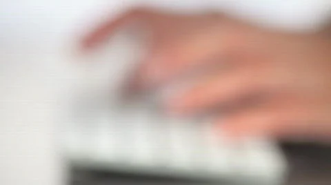 Typing Computer Keyboard Stock Footage 863337