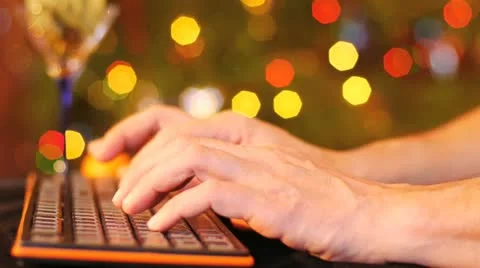 Typing on computer keyboard 스톡 동영상 10852046