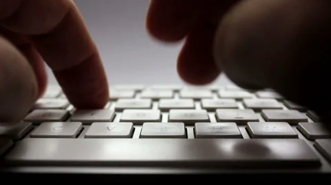 Typing on computer keyboard 動画素材 57675677