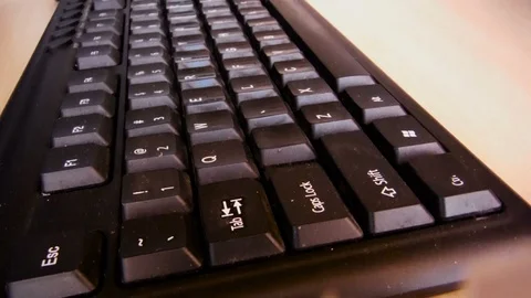 Typing on computer keyboard Stock Footage 88929951
