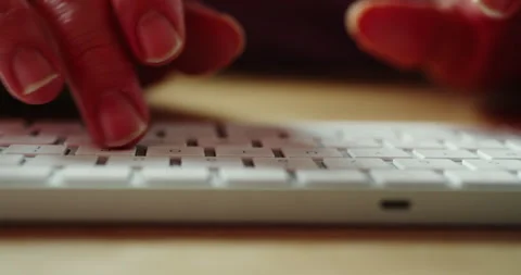 Typing on computer keyboard Stock Footage 242603446