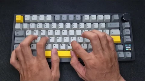 Typing on a computer keyboard Stock Footage 292977289