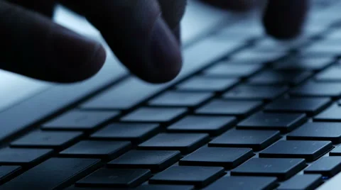 Typing on computer, zoom out Stock Footage 48775314