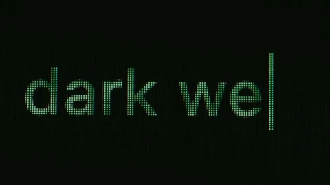 Typing dark web into address bar search screen animation Stock Footage 320006229