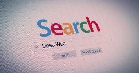 Typing deep web in browser clicking search internet pixelated screen animation Stockbeeldmateriaal 134840913