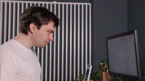 Typing device, computer document, typing office Stock-Footage 297184545