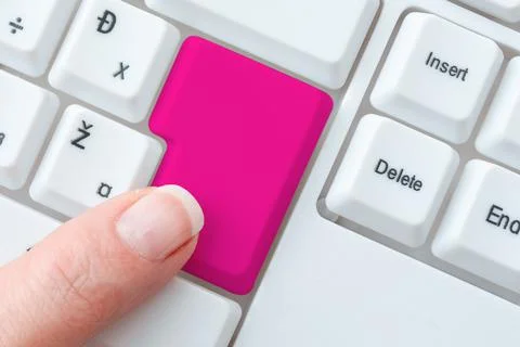 Typing Difficult Program Codes, Writing New Educational Book, Recording Online Stock-Fotos