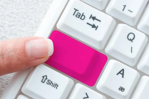 Typing Difficult Program Codes, Writing New Educational Book, Recording Online Stock Photos