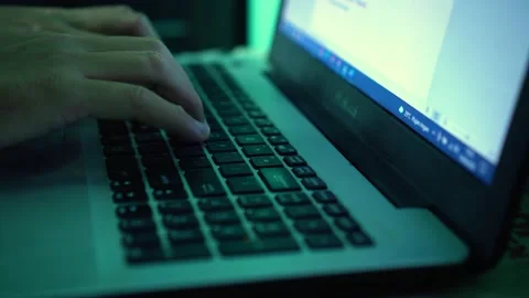 Typing documents Stock Footage 197011159