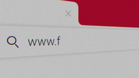Typing for "fal.ai" in an Internet Search Engine on a Computer. Browser bar Stock Footage 314812031