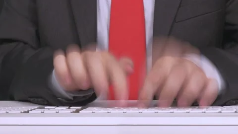 Typing Fast  on keyboard Stock Footage 200731701