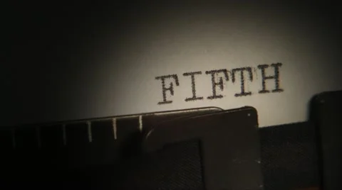 Typing. FIFTH to EIGHTH. Typewriting. Stock Footage 10824358