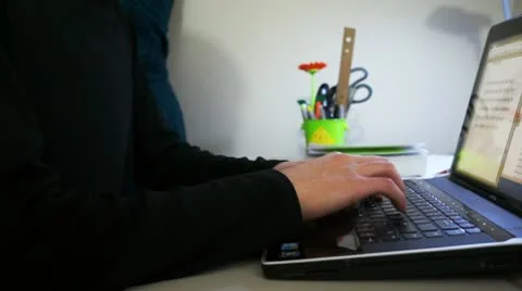 Typing Stock Footage 10798930