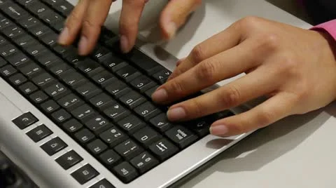 Typing Video stock 21258364