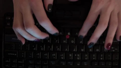 Typing Stock Footage 32860832