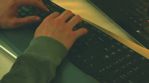 Typing Stock Footage 33624929