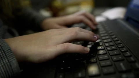 Typing Stock Footage 286742145