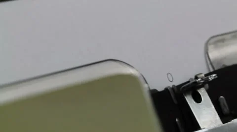 Typing Fresh start of a book on Typewriter Stock Footage 61895051