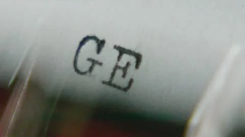 Typing "geheimsache" on an old typewriter Stockbeeldmateriaal 22096646