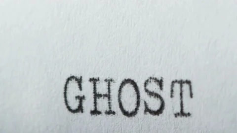 Typing GHOST Stock-Footage 153159549