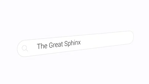Typing The Great Sphinx on the Search Engine Stock Footage 253161965