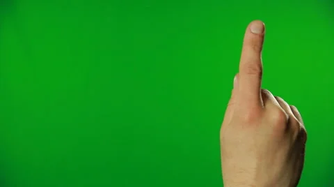 Typing on a green screen.FULL HD. Stock Footage 42000343