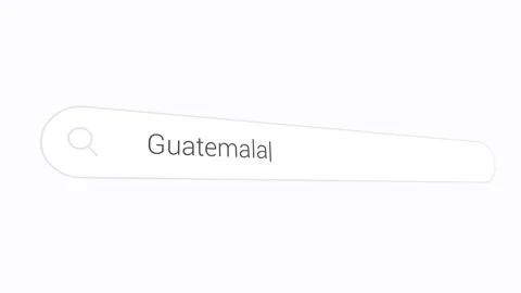 Typing Guatemala In The Computer Browser - Close Up Stock Footage 313873469